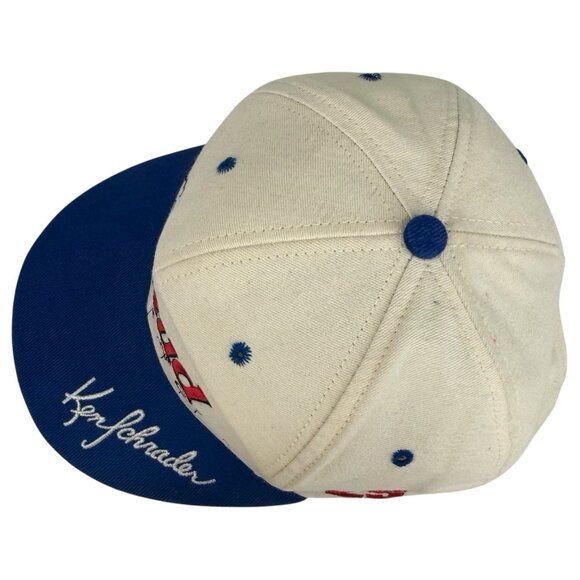 New VTG 90s Ken Schrader Bud Racing Snapback Hat #25 Cap Budweiser Embroidery - Picture 6 of 10